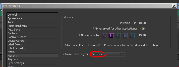 PR-video | сколько памяти надо для Premiere